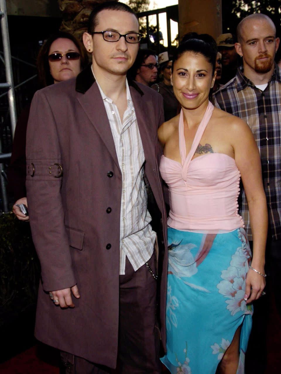 Chester was married to first wife Samantha from '96-05. Source: Getty