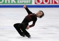 Figure Skating - ISU World Championships 2017 - Men's Free Skating - Helsinki, Finland - 1/4/17 - Shoma Uno of Japan competes. REUTERS/Grigory Dukor