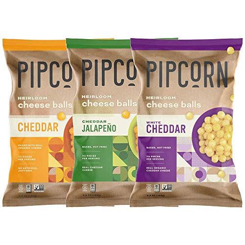 <p><strong>Pipcorn</strong></p><p>amazon.com</p><p><strong>$14.99</strong></p><p><a href="https://www.amazon.com/dp/B08927WKRW?tag=syn-yahoo-20&ascsubtag=%5Bartid%7C10070.g.3244%5Bsrc%7Cyahoo-us" rel="nofollow noopener" target="_blank" data-ylk="slk:Shop Now;elm:context_link;itc:0;sec:content-canvas" class="link ">Shop Now</a></p><p>These gluten-free, non-GMO snacks come in three yummy cheesy flavors: cheddar, white cheddar, and cheddar jalapeño. Add them to a charcuterie board for a little extra crunch.</p>