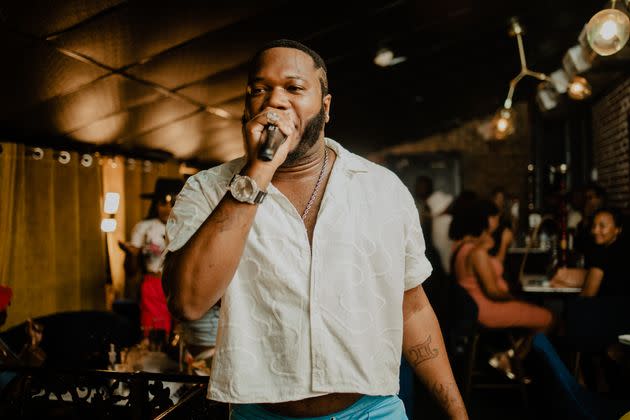 "I'm very sweet and humble," says local bounce rapper BJSoCole. "But when I get in the booth, I ‘Nicki Minaj’ this shit." <span class="copyright">Ashley Lorraine for HuffPost</span>