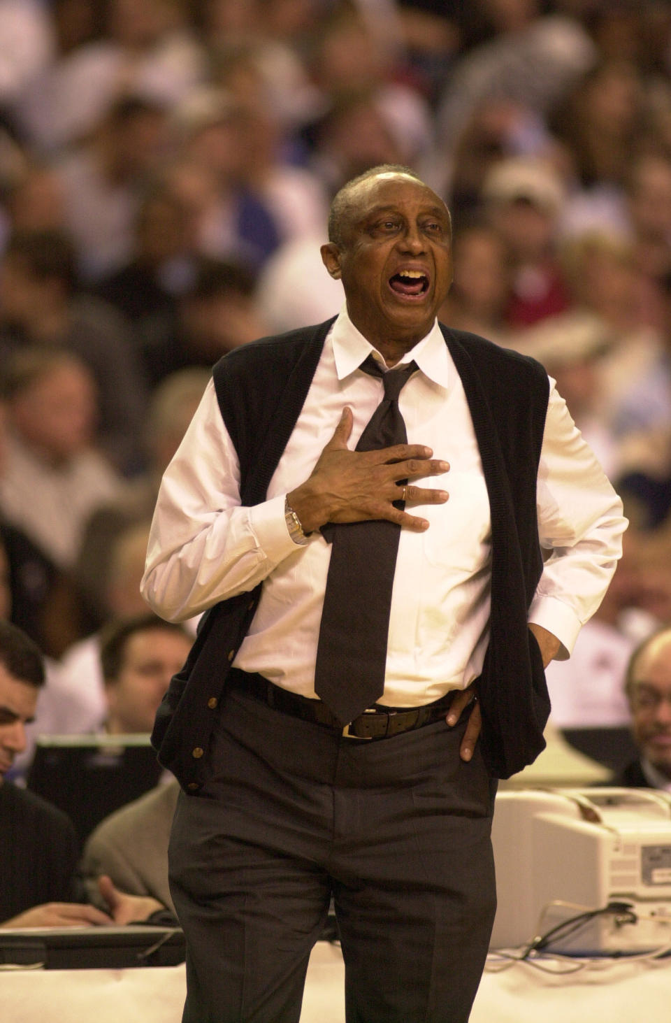 <p>Chaney, a two-time national coach of the year, was a stalwart in Atlantic 10 men’s basketball. His Temple Owls won six conference titles, made the NCAA tournament 17 times in 24 seasons and advanced to the NCAA regional final five times. He also won a Division II title with Cheyney University.</p> 