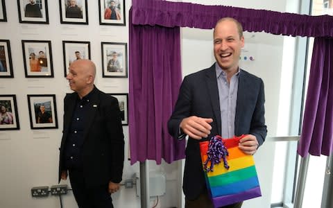 Prince William unveils a plaque at akt - Credit: Reuters