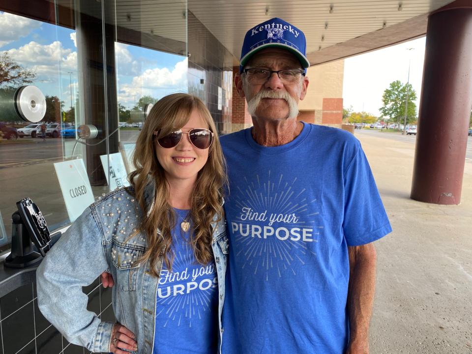 Ashley Schmitt and her dad Ed Schmitt. The Schmitt's story is feature is Sharon Stevens Evans book and the film based on the book, "Ordinary Angles."