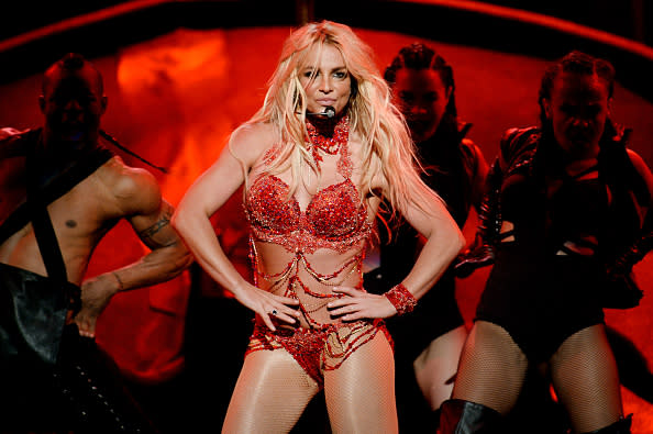 Britney Spears performs onstage during the 2016 Billboard Music Awards at T-Mobile Arena in Las Vegas, Nevada on May 22, 2016.<span class="copyright">Kevin Winter—Getty Images</span>