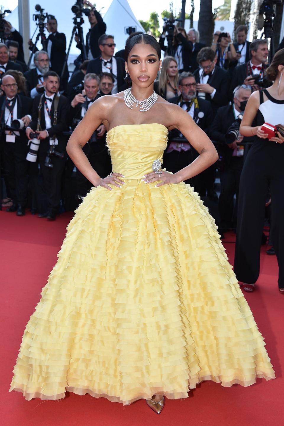 Lori Harvey at the Cannes Film Festival on May 17, 2022.