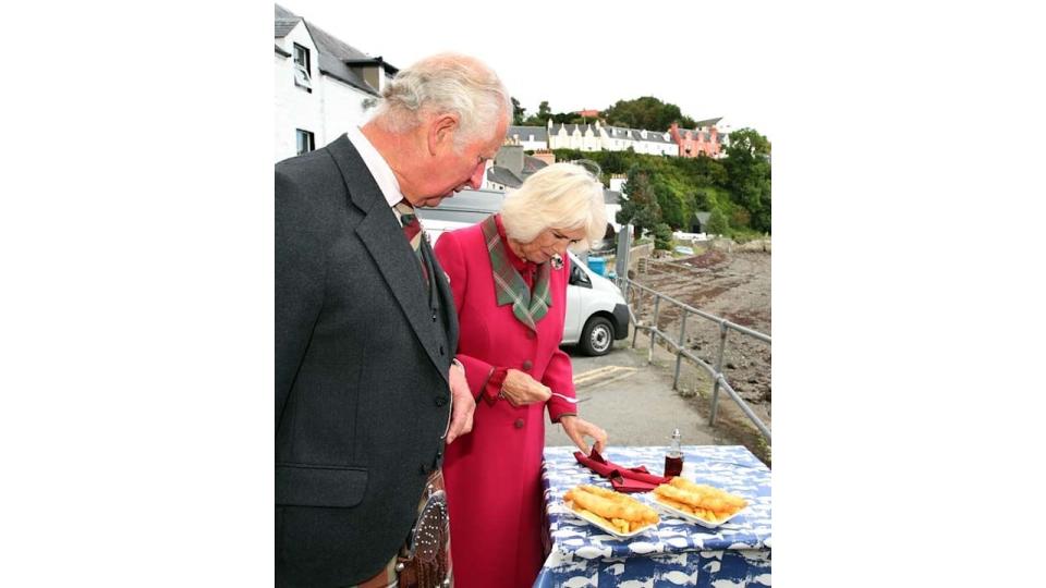 prince charles and camilla fish and chips