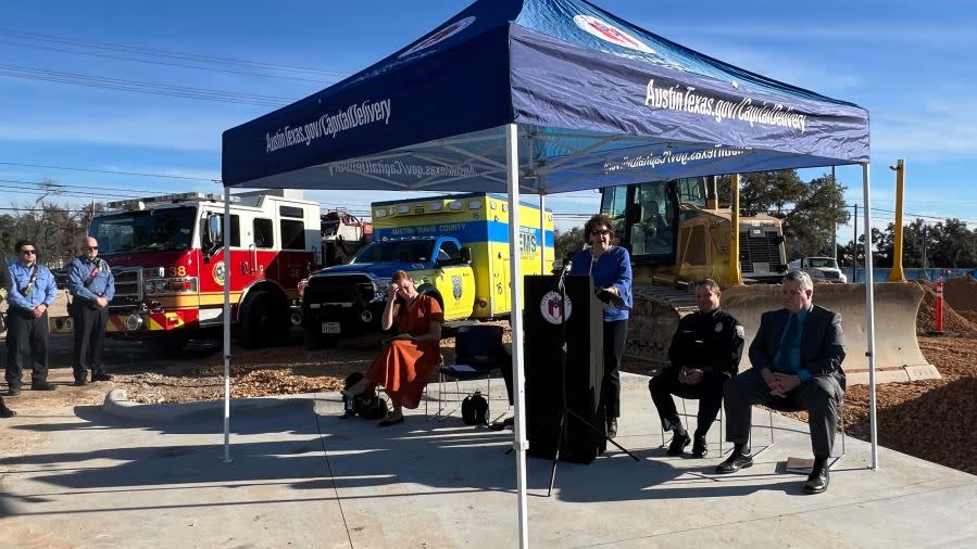 City of Austin breaks ground on Canyon Creek Fire/EMS Station #54 (KXAN Photo/Andy Way)