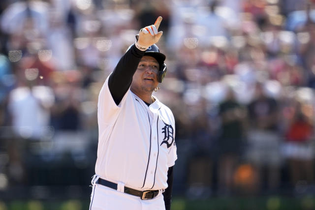 Miguel Cabrera doubles twice in loss to Guardians