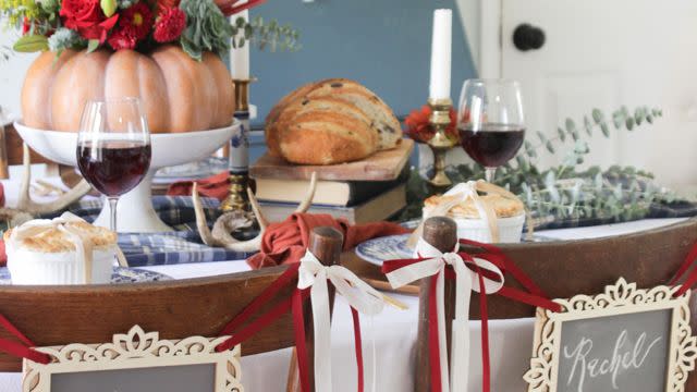 thanksgiving table chair markers