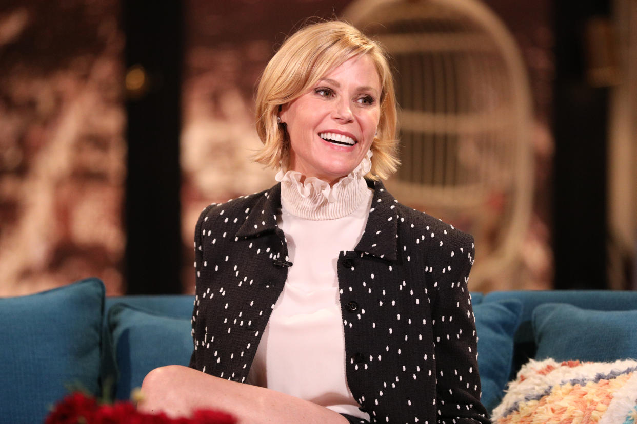 BUSY TONIGHT -- Episode 129 -- Pictured: Julie Bowen on the set of Busy Tonight -- (Photo by: Jordin Althaus/E! Entertainment/NBCU Photo Bank/NBCUniversal via Getty Images)