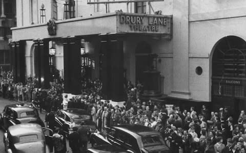  Crowds outside the building on the opening night of My Fair Lady in 1958 - Credit: Getty Images