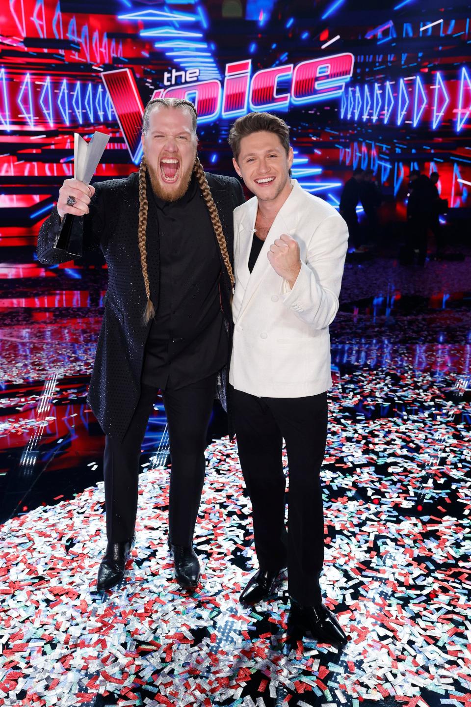 THE VOICE -- "Live Finale, Part 2” Episode 2422B -- Pictured: (l-r) Huntley, Niall Horan