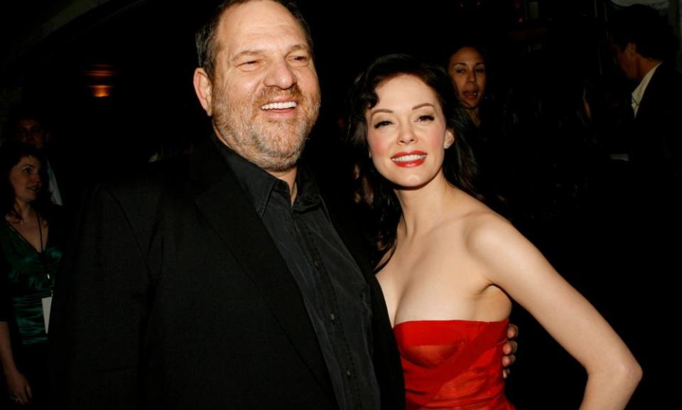 Harvey Weinstein and Rose McGowan pictured in March 2007