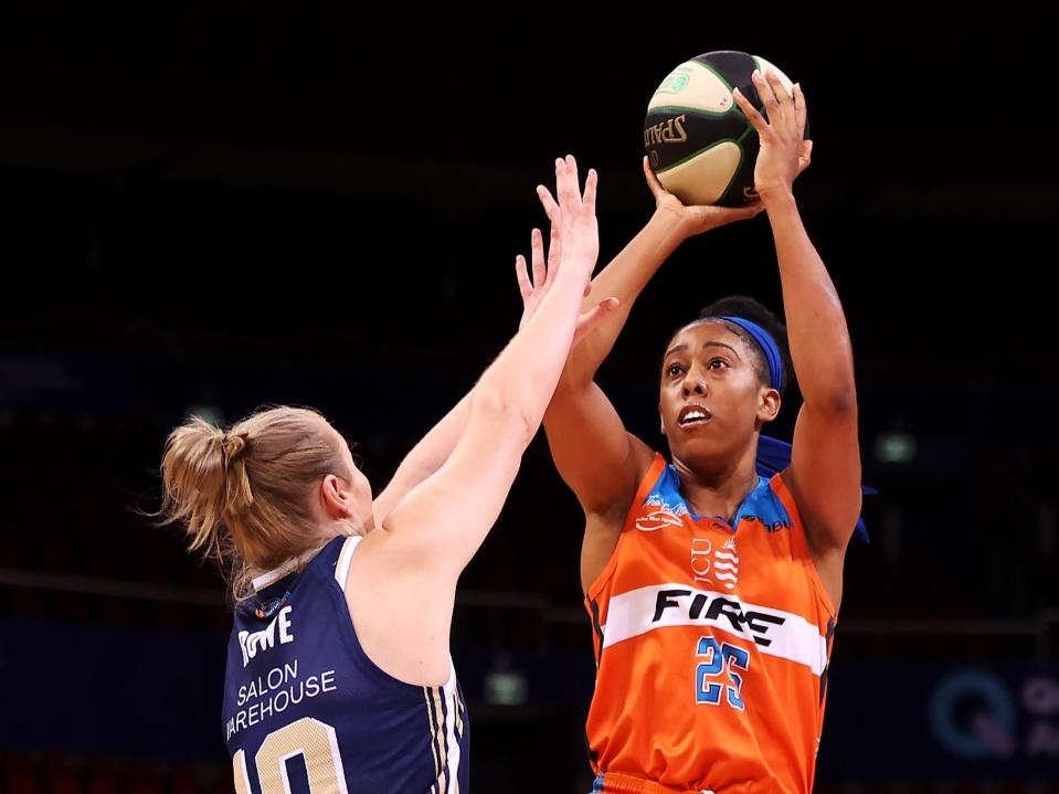 Monique Billings played for the Townsville Fire of Australia's WNBL during this offseason.
