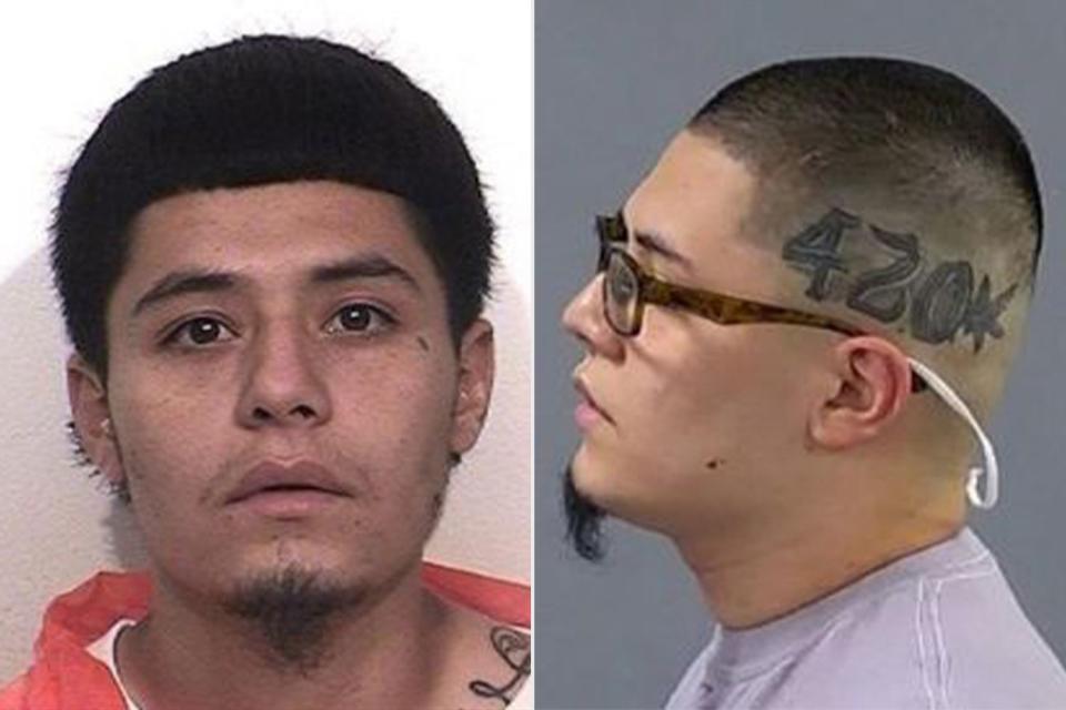 <p>Santa Rosa Police/X</p> Previous mugshots for suspect Luis Aroyo-Lopez