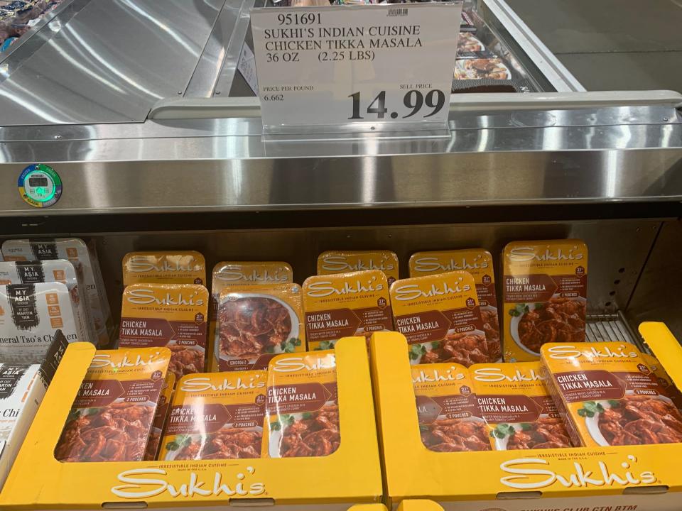 packages of chicken tikka masala at costco