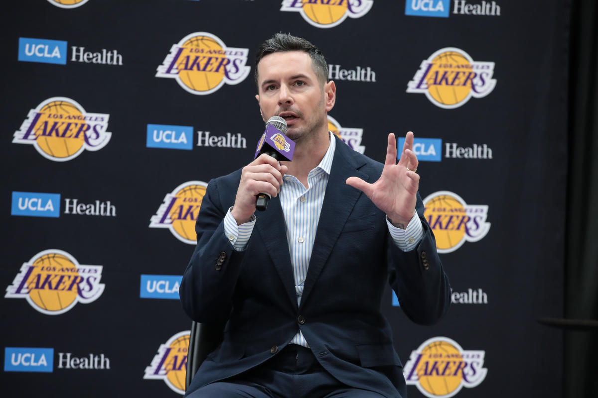 Lakers coach JJ Redick reveals team’s starting lineup before training camp