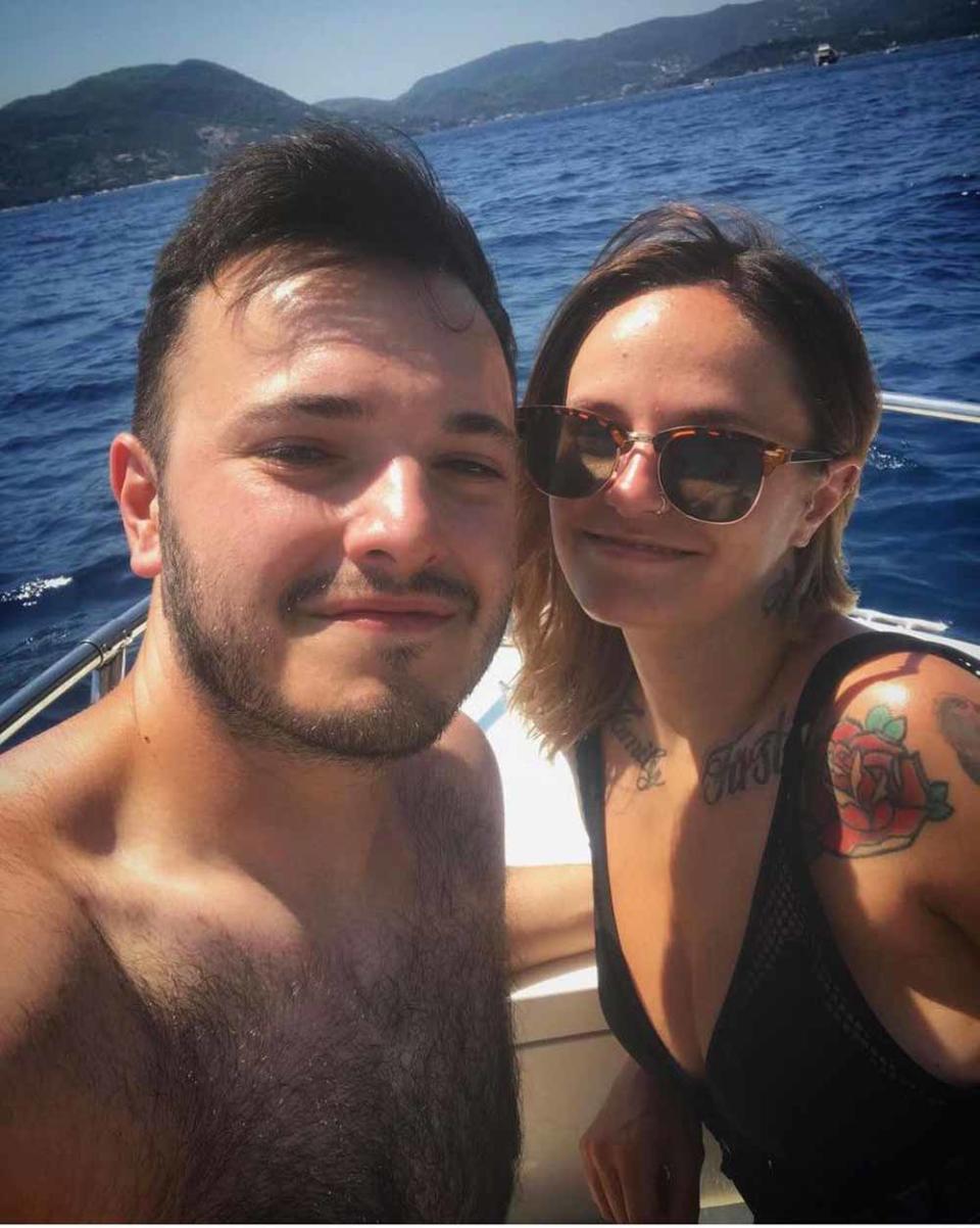 Kerrie with her boyfriend Danny in Zante in 2019. PA REAL LIFE/ COLLECT