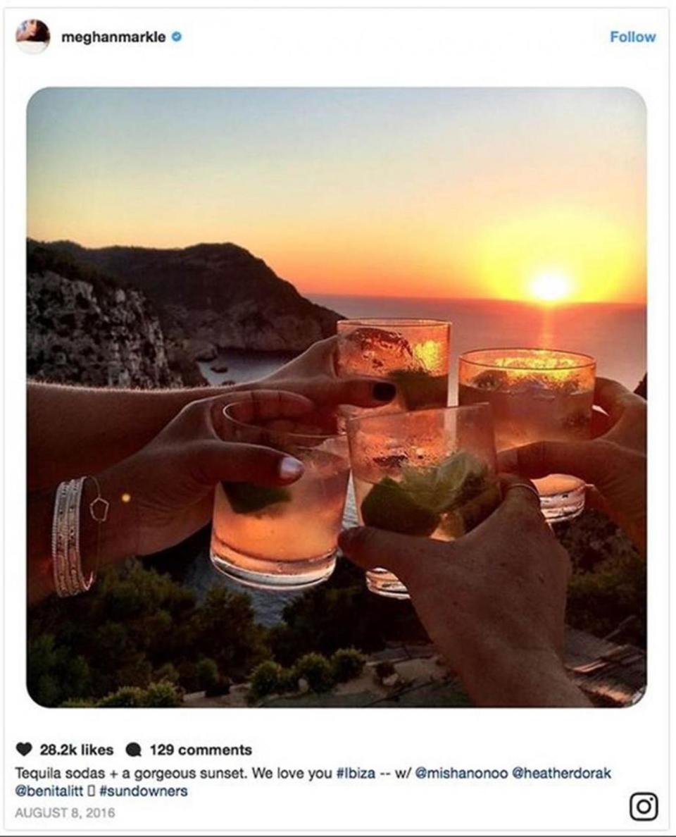 Girls trip to Ibiza anyone? (Instagram/Meghan Markle)