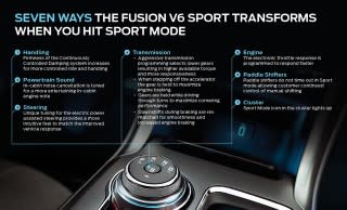 2017 Ford Fusion V6 Sport drive modes selector