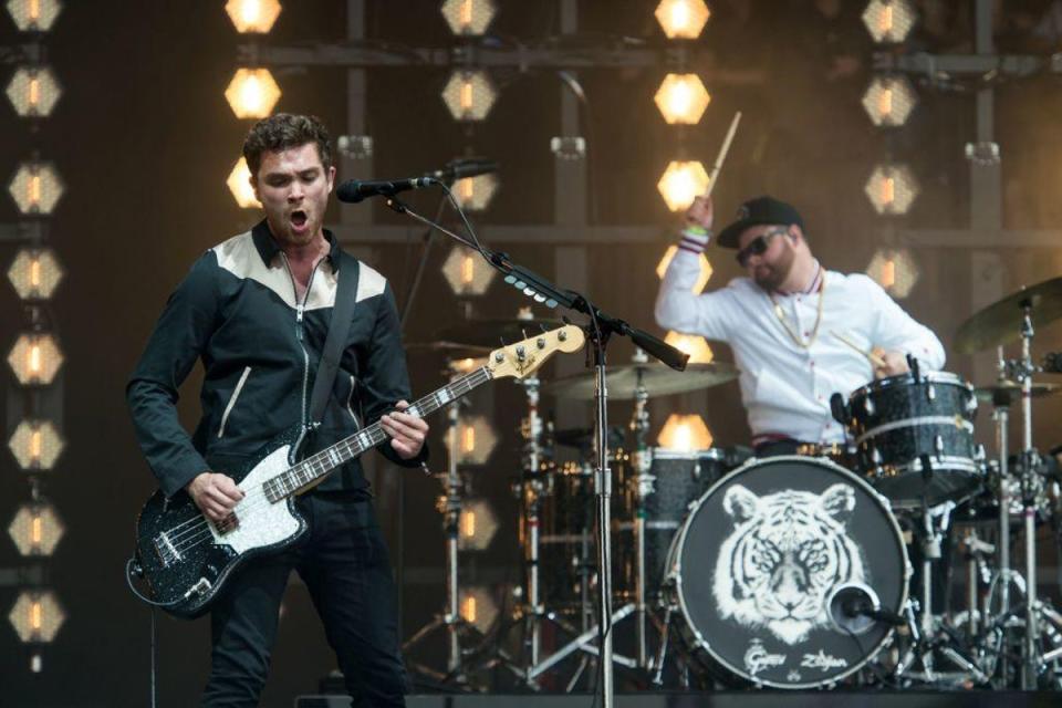 Royal Blood performing at Glastonbury in 2017 (Oli Scarff/AFP/Getty Images)