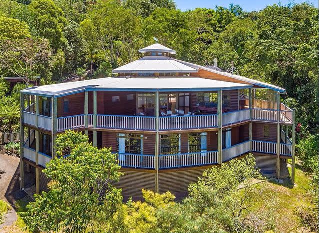 The house was made to feel like the family's native Africa. Source: McGrath