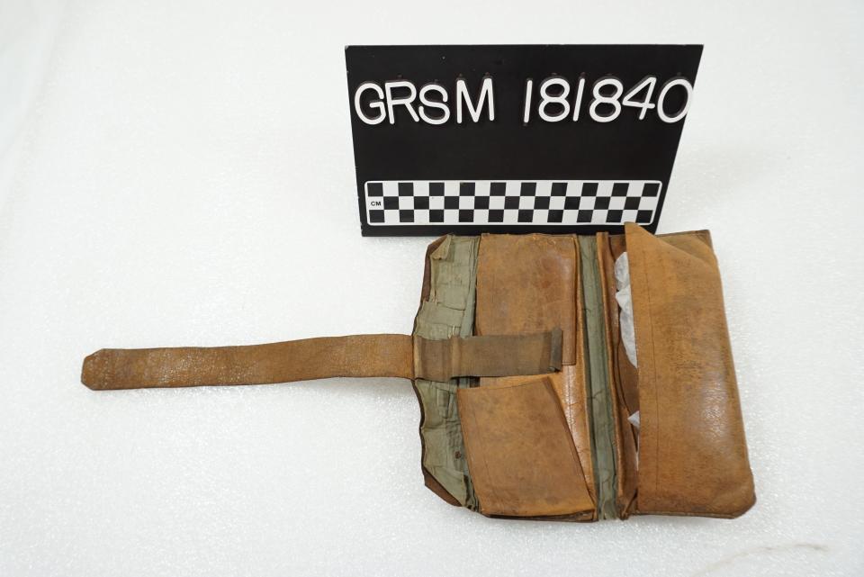 The wallet of Cades Cove resident Elijah Oliver, who was born in 1824, came stuffed with bits and pieces of important papers spanning decades. It was donated to Great Smoky Mountains National Park by Oliver's great-great-granddaughter.