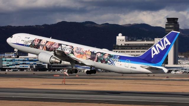 Demon Slayer inspired airplane in Japan thrills anime lovers