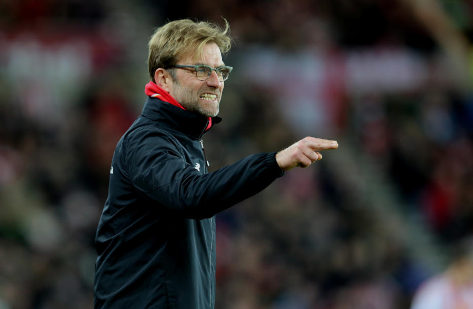 Jurgen Klopp could miss Liverpool’s Premier League clash against Southampton