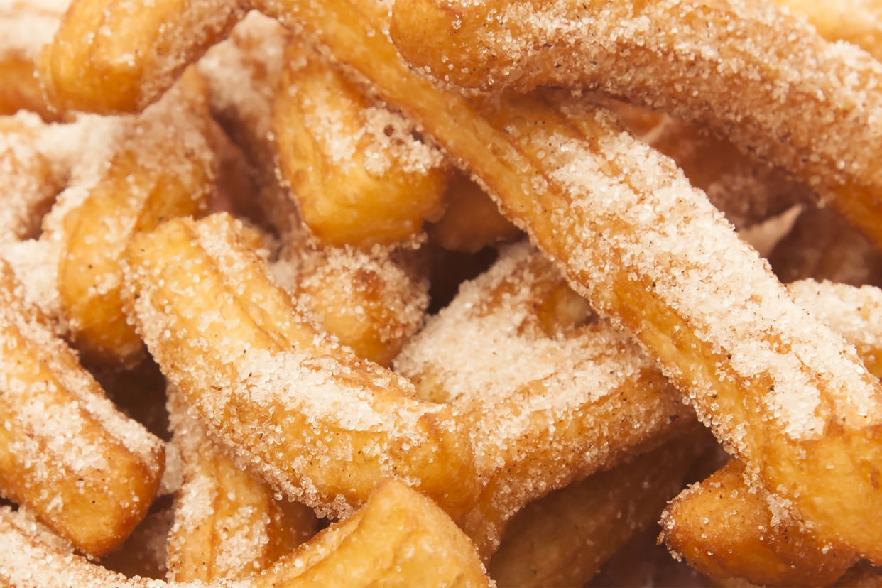 closeup of churros