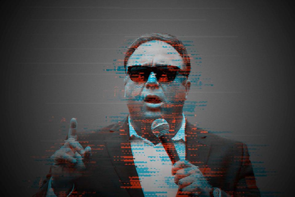 Alex Jones willfully destroyed evidence related to his Sandy Hook defamation cases, a lawyer for the parents says. (Photo: Illustration: HuffPost. Photo: Reuters)