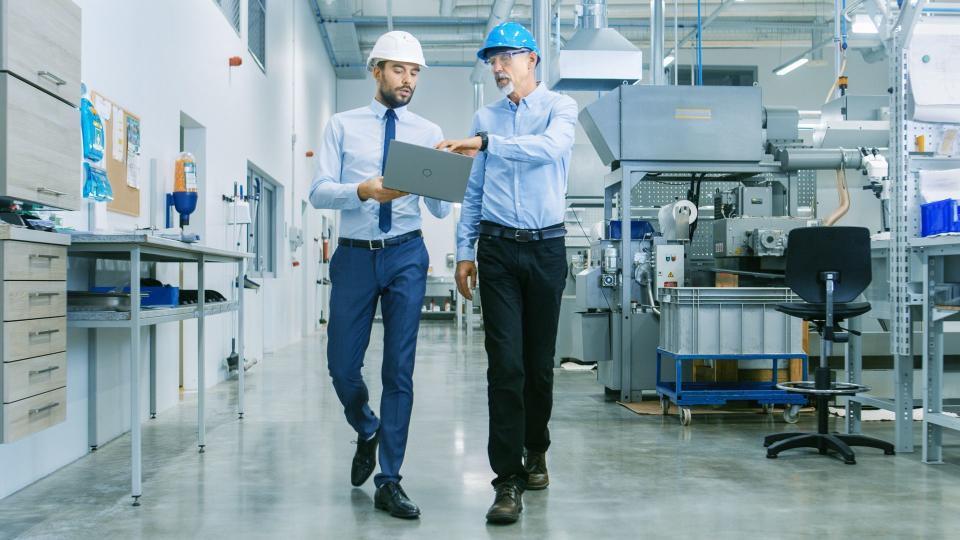 female mechanical engineer working on project