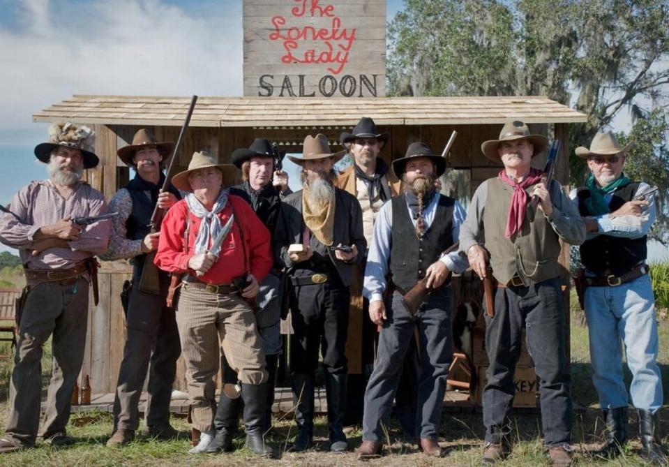 The fearsome “Hole in the Head Gang” is in the business of robbing trains; see if you’ve got what it takes to survive an encounter during the Florida Railroad Museum’s train robbery ride this weekend.