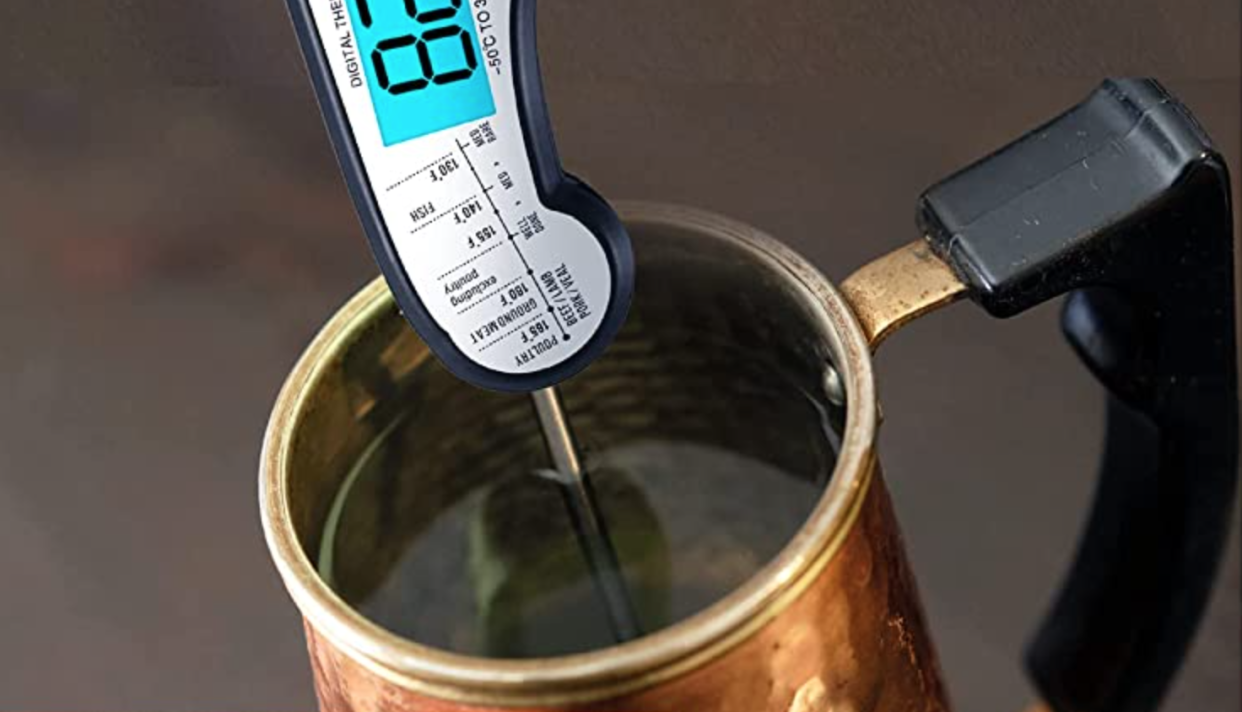 We'll do you a solid with this tip: The Kizen can check the temperature of liquids too. (Photo: Amazon)