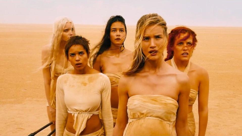 Mad Max: Abbey Lee Kershaw, Zoe Kravitz, Courtney Eaton, Rosie Huntington-Whiteley, and Riley Keough