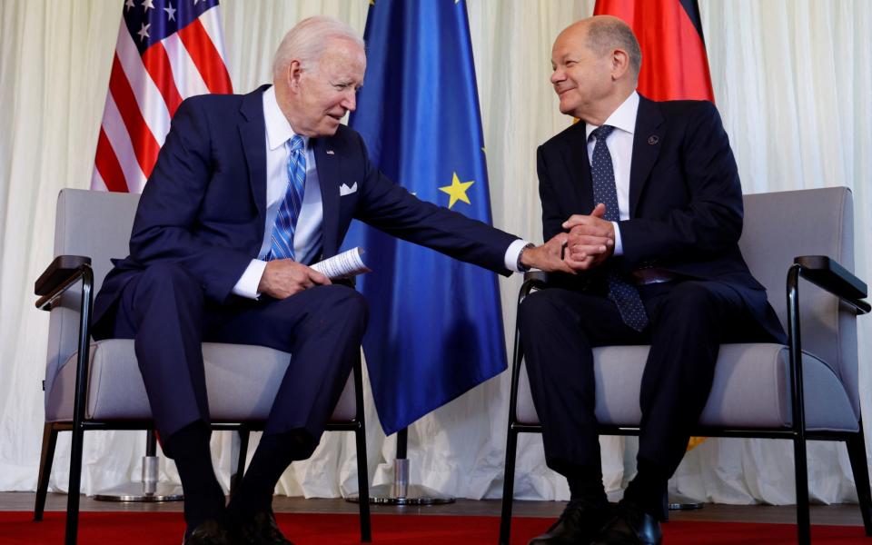 Joe Biden and Olaf Scholz - Jonathan Ernst/Reuters