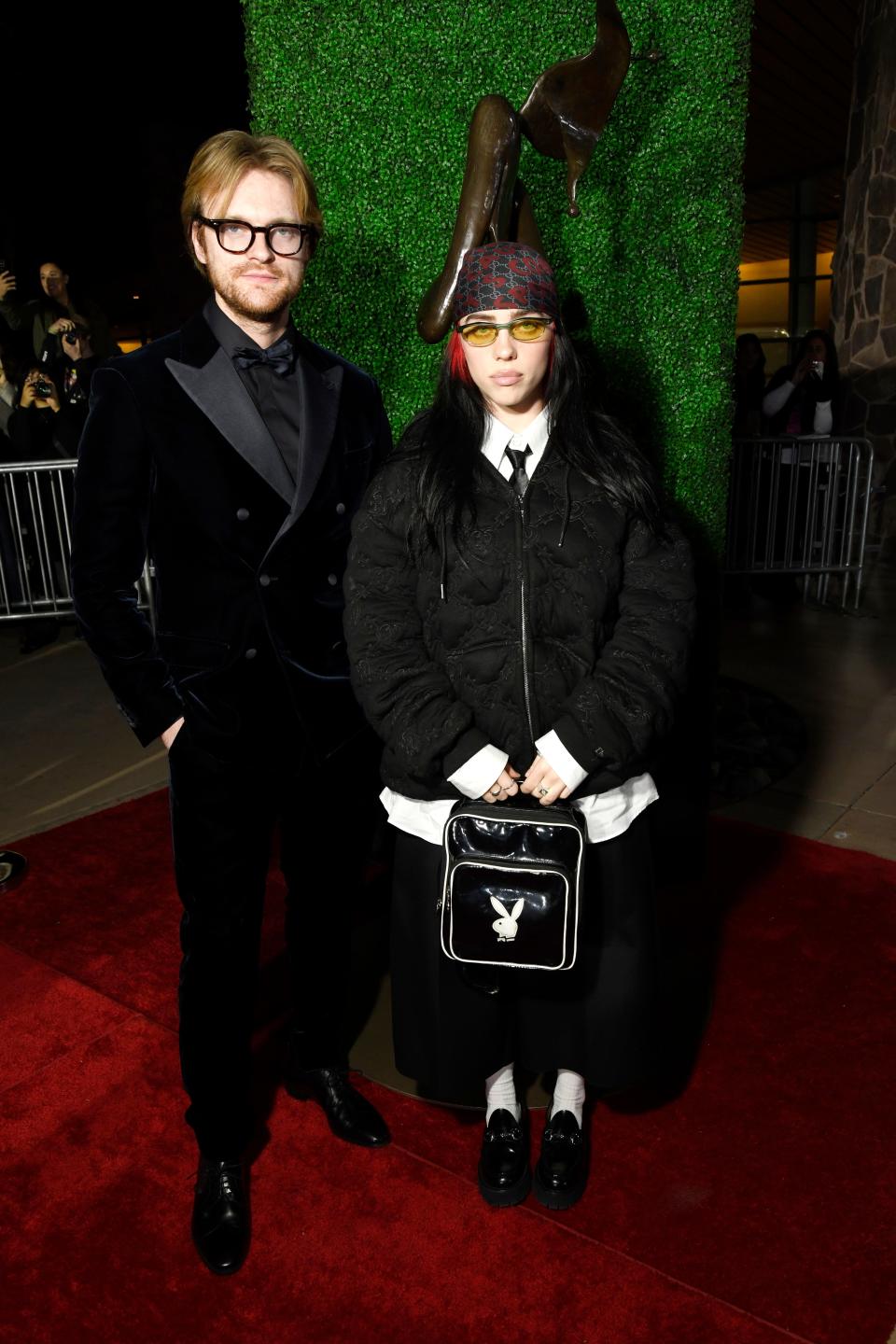 FINNEAS and Billie Eilish attend the 35th Annual Palm Springs International Film Awards.