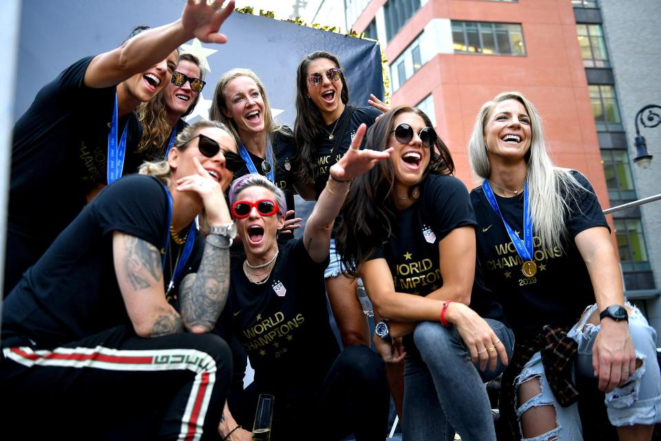 U.S. Women's National Team Celebrates World Cup Win with Ticker Tape Parade in New York City