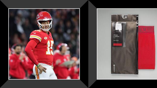 We Found the Underwear Patrick Mahomes Has Worn for Literally Every Game