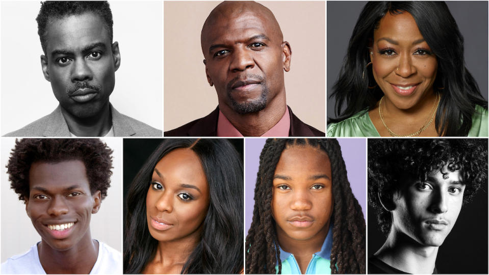 <em>Everybody Still Hates Chris</em> voice cast: Chris Rock, Terry Crews, Tichina Arnola, Tim Johnson Jr., Ozioma Akagha, Terrence Little Gardenhigh & Gunnar Sizemore <cite>Comedy Central</cite>