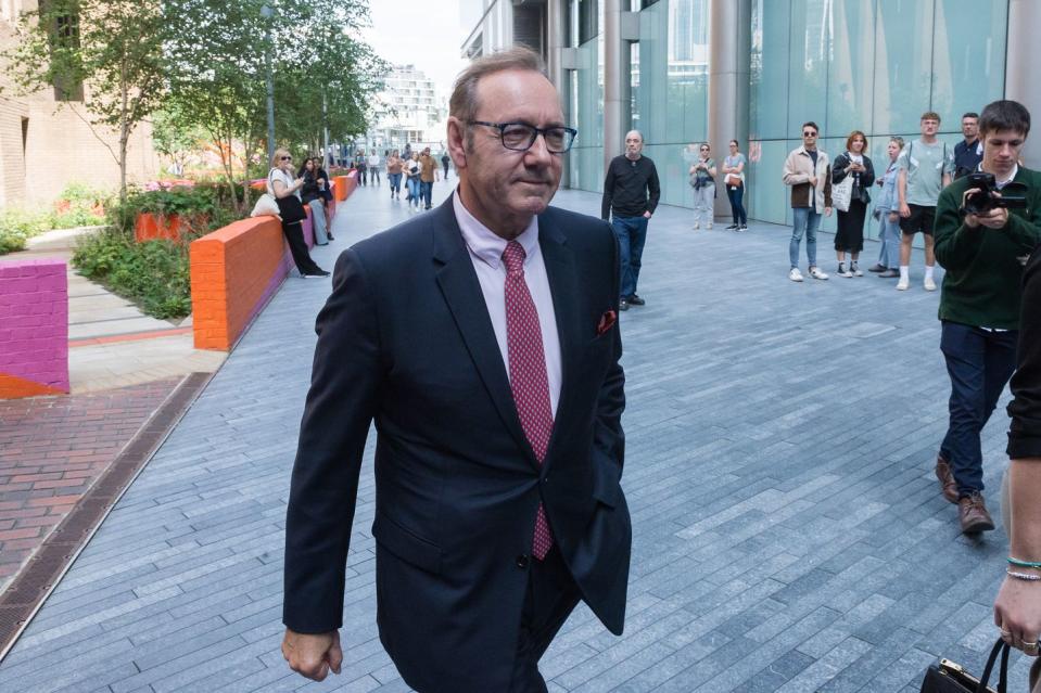 kevin spacey appears at southwark crown court