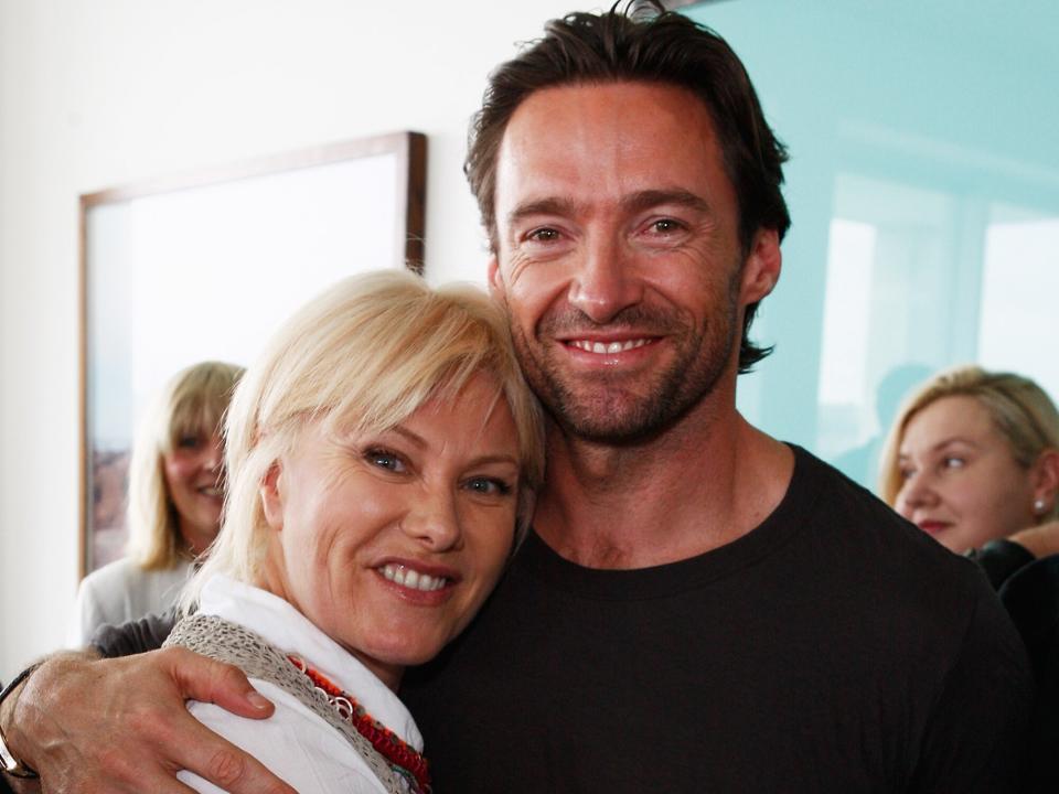 Deborah Lee Furness poses with husband Actor Hugh Jackman during the launch of 'National Adoption Awareness Week' at Icebergs on November 17, 2008 in Sydney, Australia