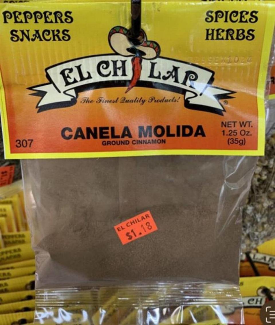 El Chilar Canela Molida (ground cinnamon) FDA