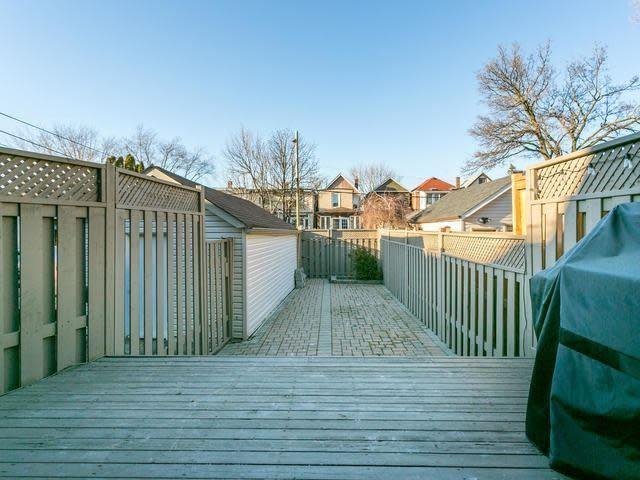 <p><a rel="nofollow noopener" href="https://www.zoocasa.com/toronto-on-real-estate/5105224-224-browning-ave-toronto-on-m4k1x2-e4051817" target="_blank" data-ylk="slk:224 Browning Ave., Toronto, Ont.;elm:context_link;itc:0;sec:content-canvas" class="link ">224 Browning Ave., Toronto, Ont.</a><br> The home has a fenced backyard, and a shared driveway with space for three cars.<br> (Photo: Zoocasa) </p>