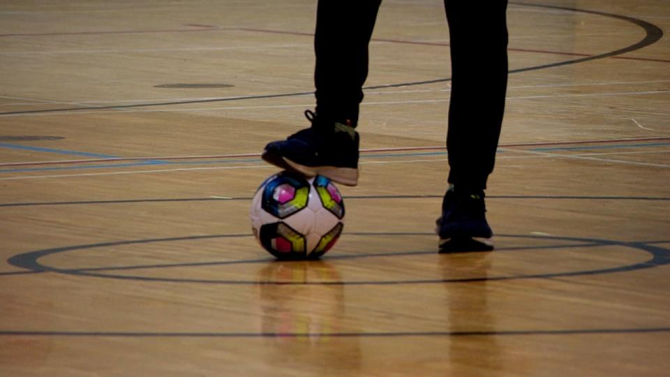 Futsal is played with a ball, similar to a soccer ball, usually on an indoor court. The students at Saint Mary's Academy have been trying their hand at the game.