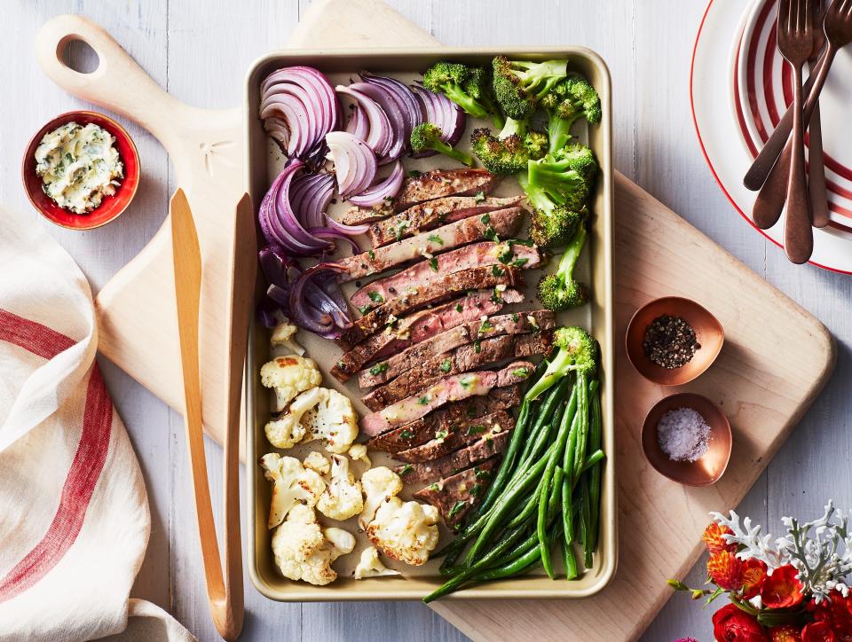 Sheet Pan Steak with Blistered Veggies