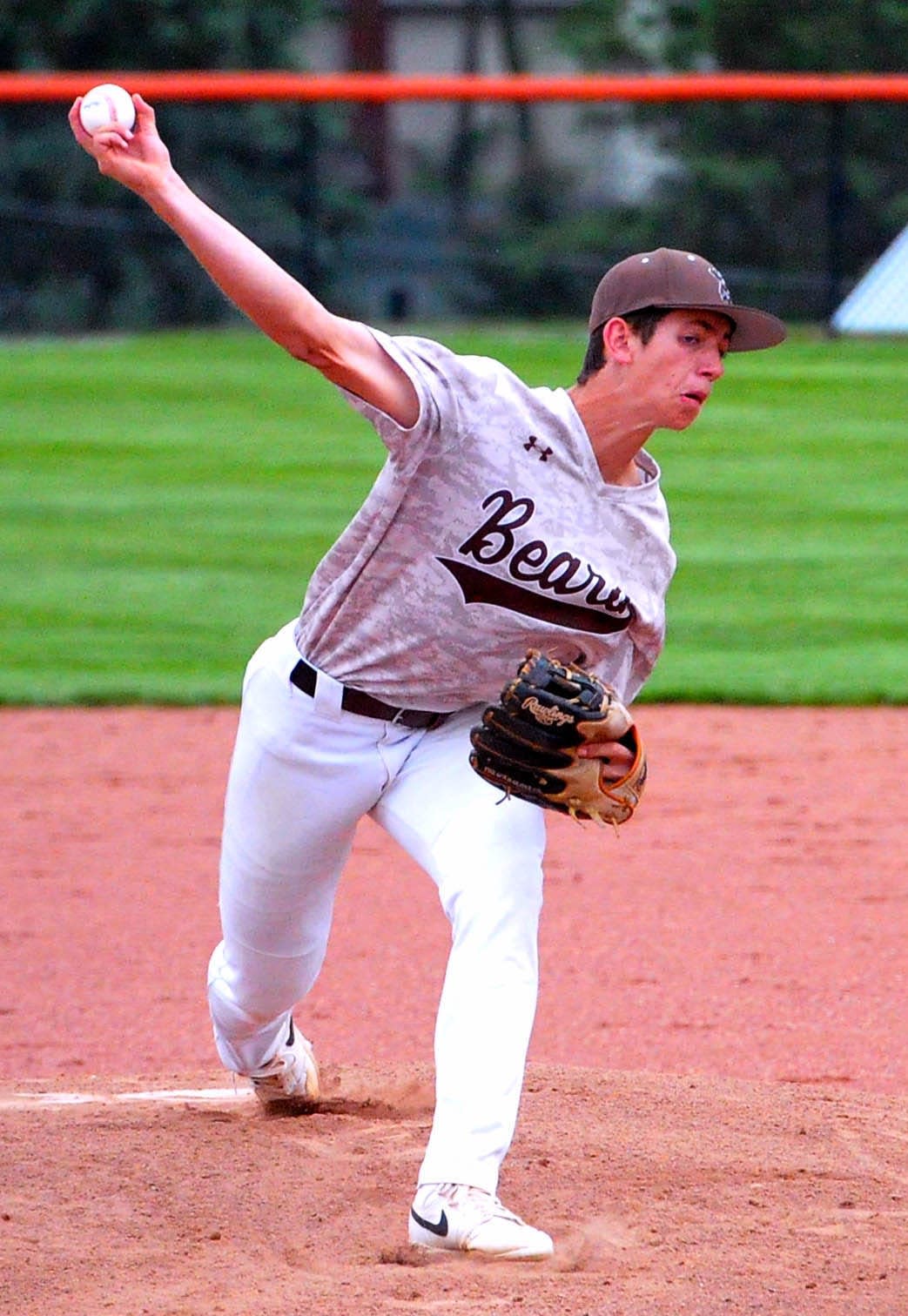 Waynedale starting pitcher Shane Coblentz delivers.