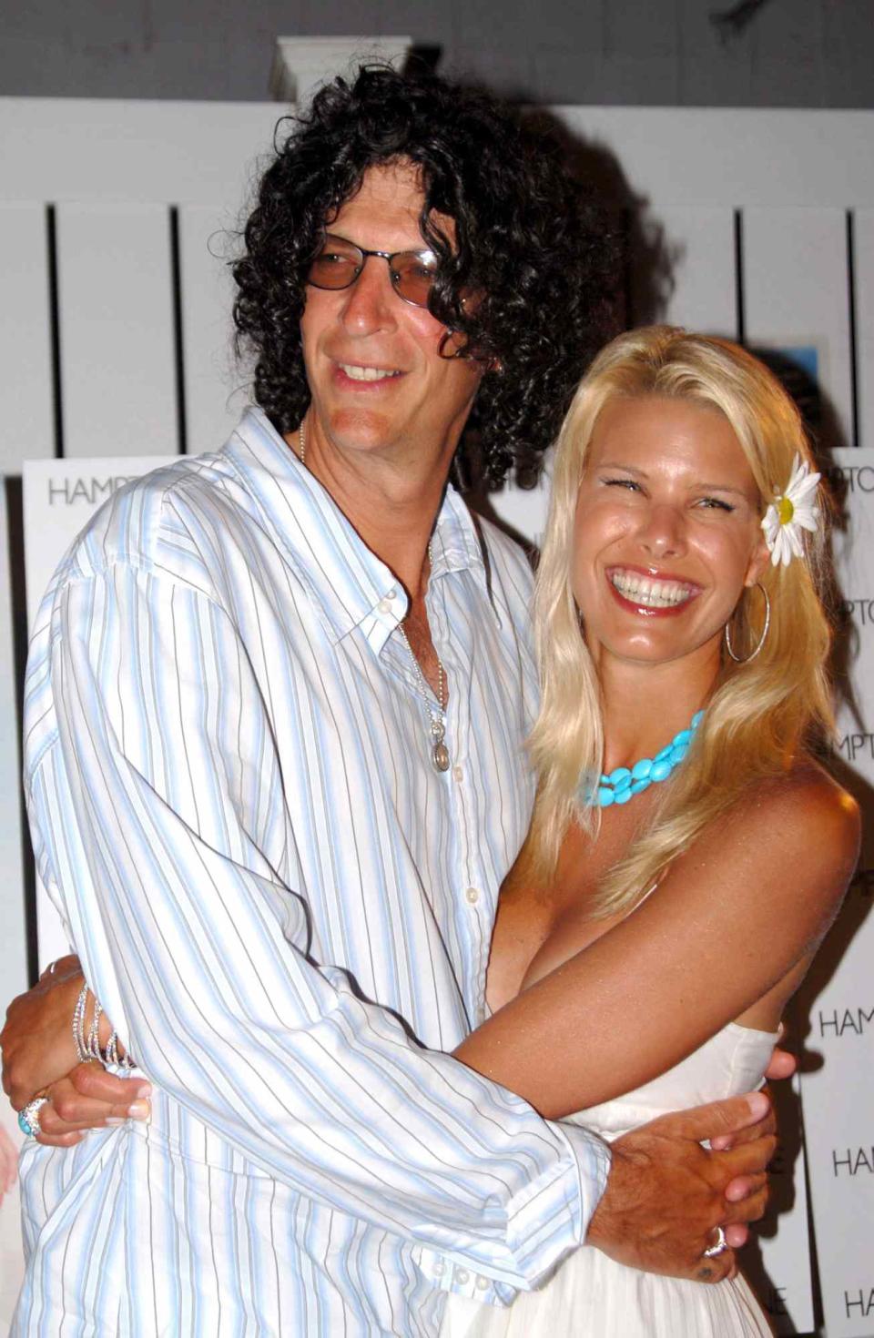 Howard Stern and Beth Ostrosky during Hamptons Magazine July Issue Launch Party And Birthday Celebration For July's Cover Star, Beth Ostrosky at Star Room in Wainscott, New York, United States