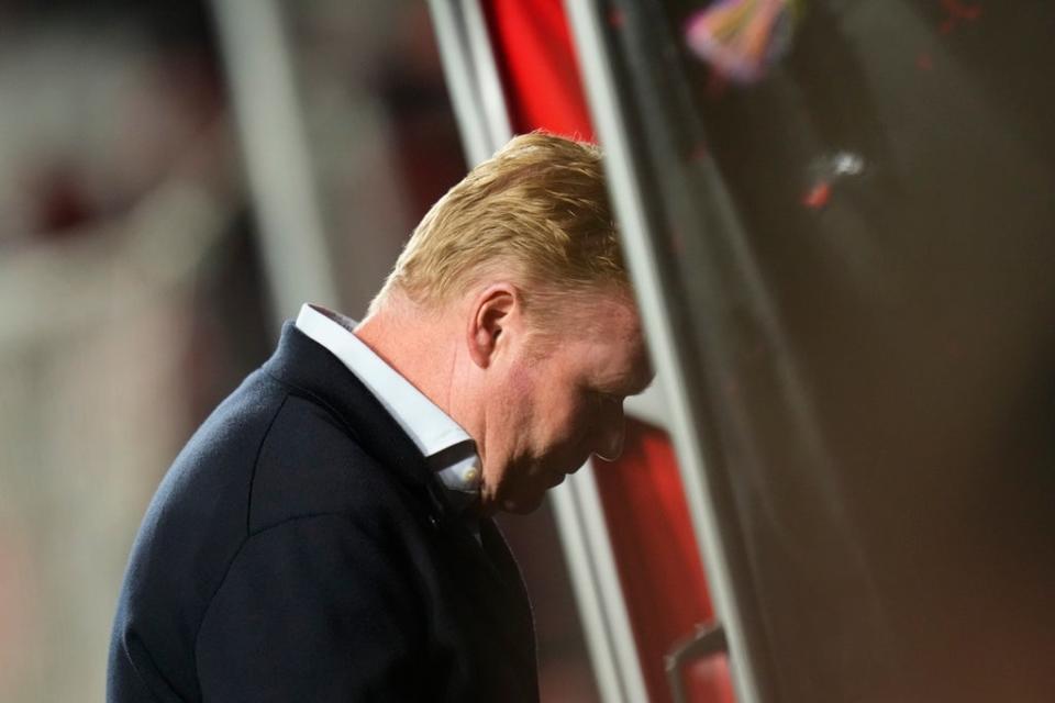 Ronald Koeman was sacked after Wednesday’s defeat (Manu Fernandez/AP) (AP)