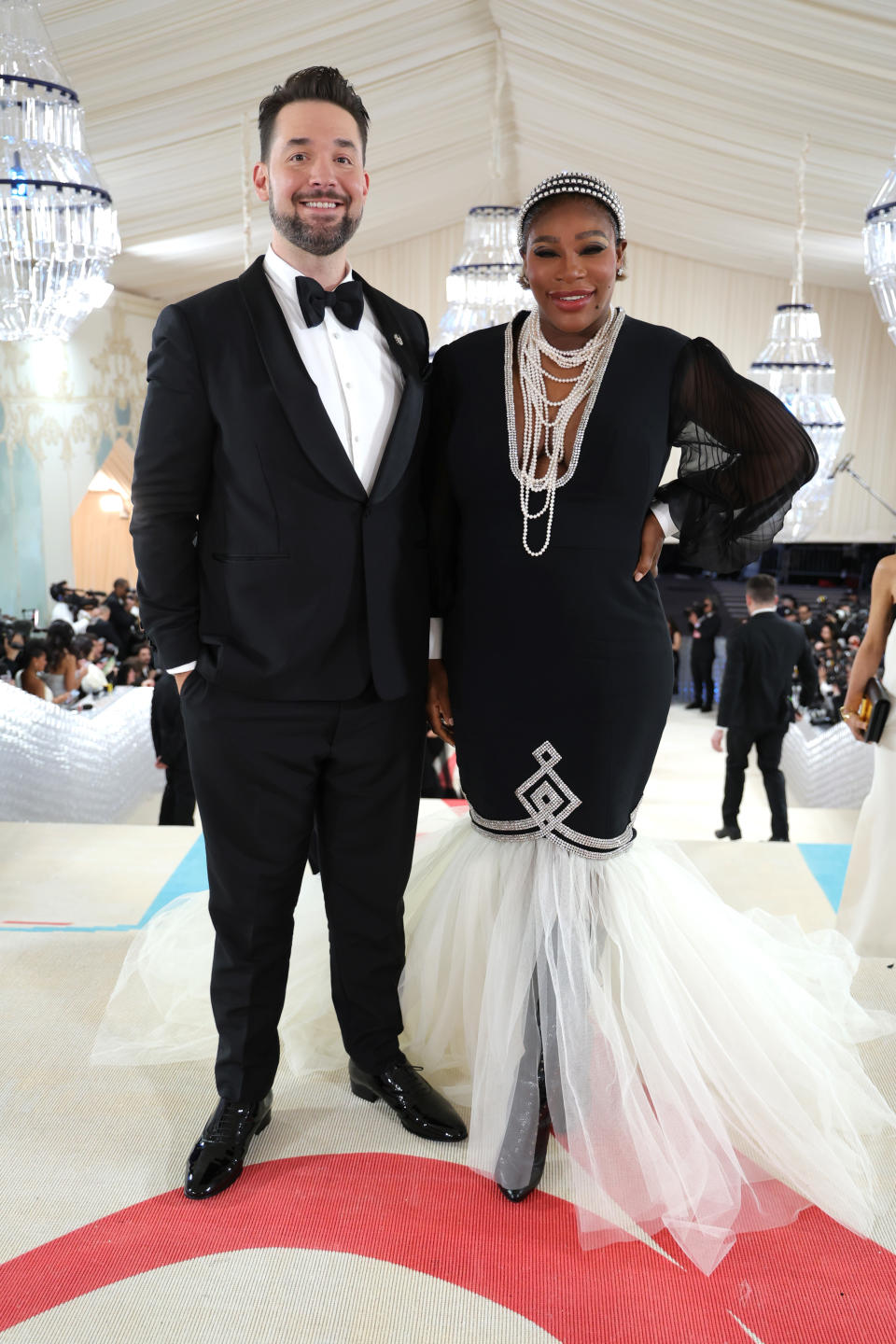 NEW YORK, NEW YORK - MAY 01: Alexis Ohanian and Serena Williams attend The 2023 Met Gala Celebrating "Karl Lagerfeld: A Line Of Beauty" at The Metropolitan Museum of Art on May 01, 2023 in New York City. (Photo by Kevin Mazur/MG23/Getty Images for The Met Museum/Vogue)